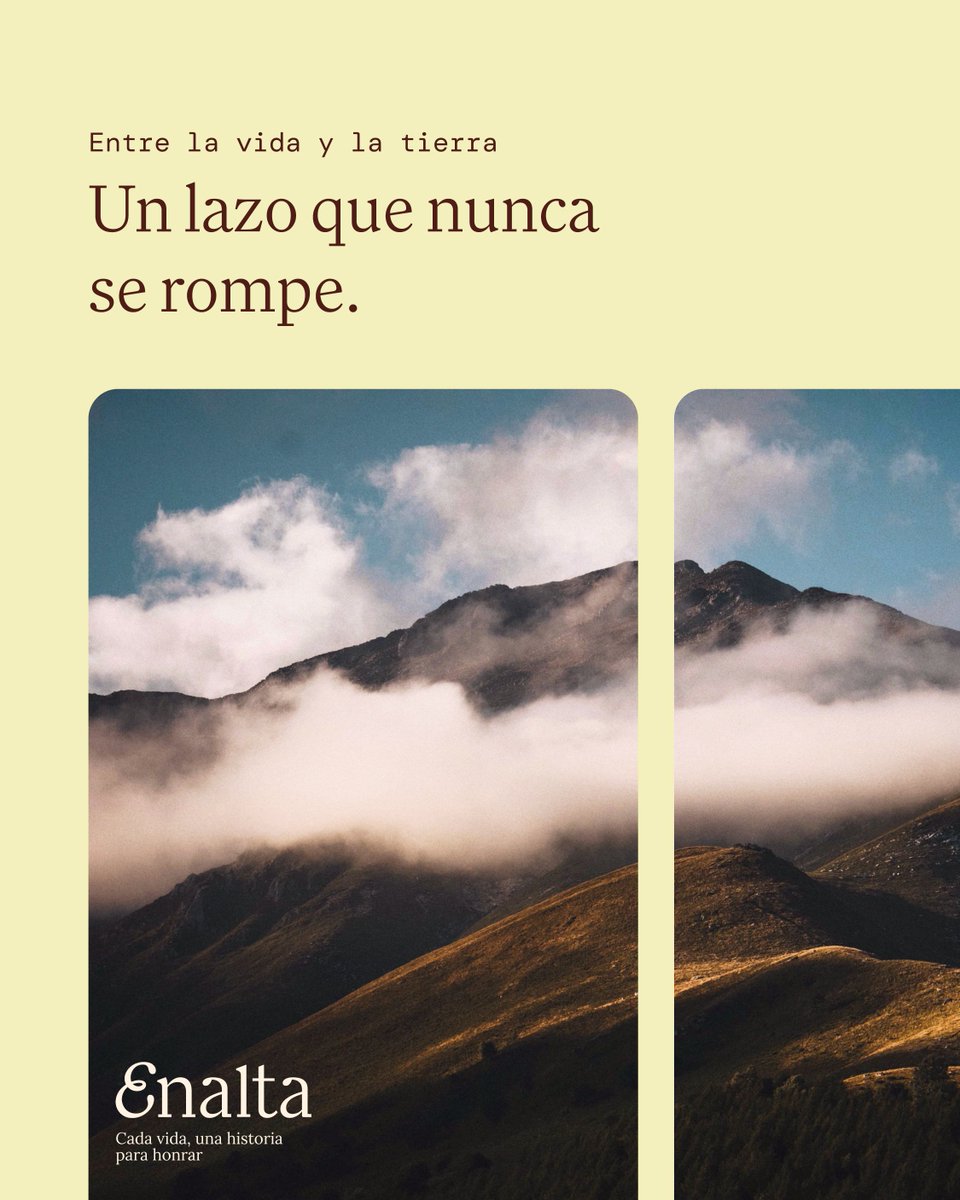 Desde tiempos ancestrales, el ser humano ha encontrado en la tierra un símbolo de regreso, de paz y de equilibrio. El entierro no es solo una despedida, sino un reencuentro con la naturaleza que nos vio nacer.  

Un acto que conecta lo espiritual con lo terrenal.  

#SomosEnalta