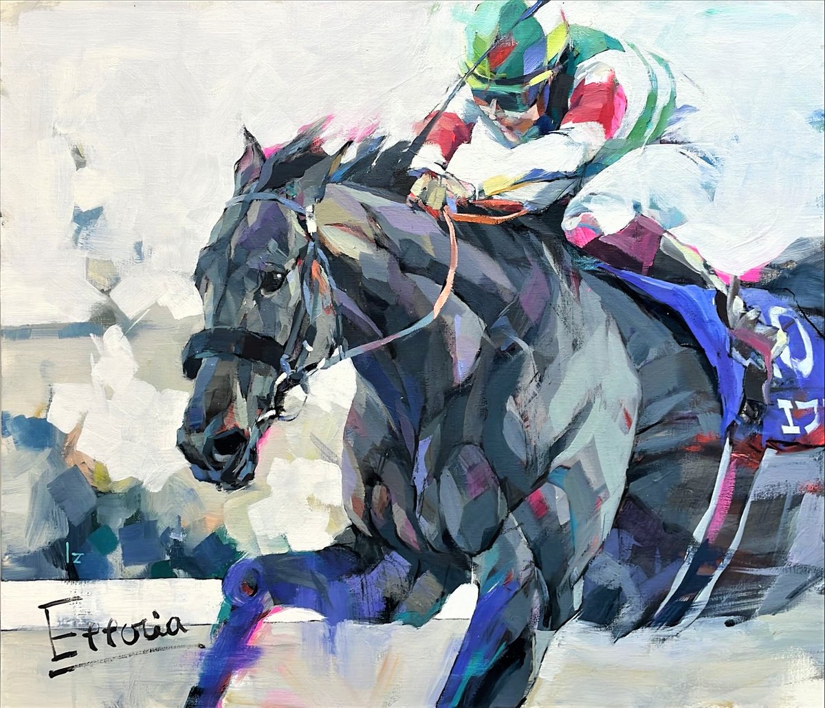 🐴「古河原泉が描く『美しい馬』の世界」でエフフォーリアが描かれまし