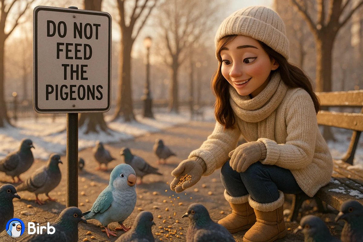 ✨ Kindness has no rules. Even if the sign says “Don’t feed the pigeons,” a true Birb knows sharing joy is worth it. 💛🐦

We love our members from all around the world!

Happy #WorldKindnessDay from the Birb community! Keep spreading good vibes, one seed at a time 🌱☕

#BIRB