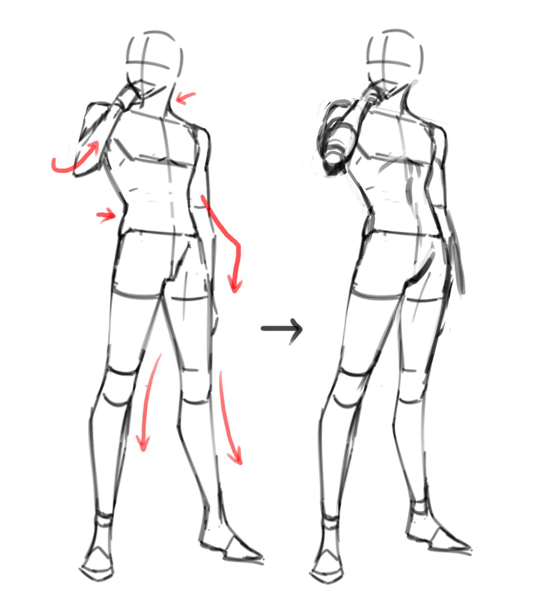 Kcreed11's tweet image. 원포인트 인체들~! 
내가 생각 했던 것보다 훨~~씬 모델 포즈로 힘을 주고 있는 
느낌 내보기
다 됬다고 생각 했을 때 한번 더 수정해보면 좋아질 때가 있어요