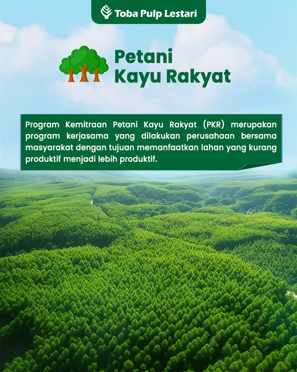 tobapulp_id's tweet photo. TPL Jaya!

Toba Pulp Lestari Perusahaan PBPH dan Industri Hijau terbaik di Indonesia!

https://t.co/T5FPkBhmeU

#TPL
#TobaPulpLestari
#TPLHadirBerkontribusi
#LifeAtTobaPulpLestari
#PetaniKayuRakyat
#PKR
#BaikUntukMasyarakat
#BaikUntukNegara https://t.co/Qj1KLg4566