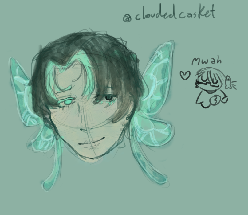 maveruhl's tweet photo. @cloudedcasket thought he was cute so i drawed him 🫶 https://t.co/xhM0oMEixw