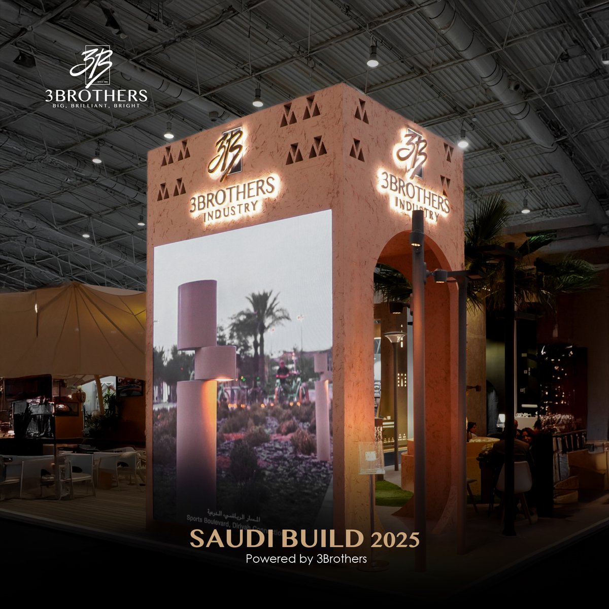 نفتخر بمشاركتنا في معرض Saudi Build و ذلك من خلال ثري برازرز للصناعة 3Brothers Industry و هي الشركة السعودية و التي تم إطلاقها في السوق السعودي منذ أكثر من سنتين ، الشركة تقدم حلول الإضاءة الصناعية و المعمارية، و  أتيحت لنا الفرصة لعرض أحدث حلولنا وأنظمتنا المبتكرة.