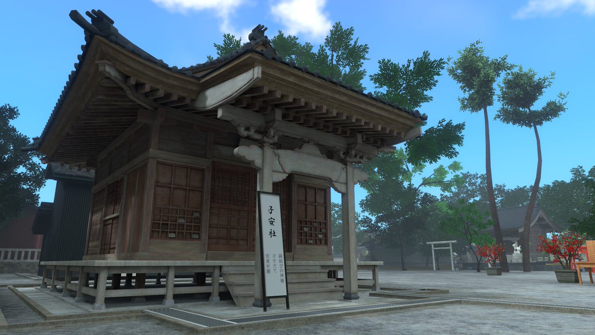 重蔵神社公式プレスリリース
【被災前の重蔵神社が3Dで再現され、VRChat上で公開されました】
　
　この度、Sola株式会社と国立大学法人