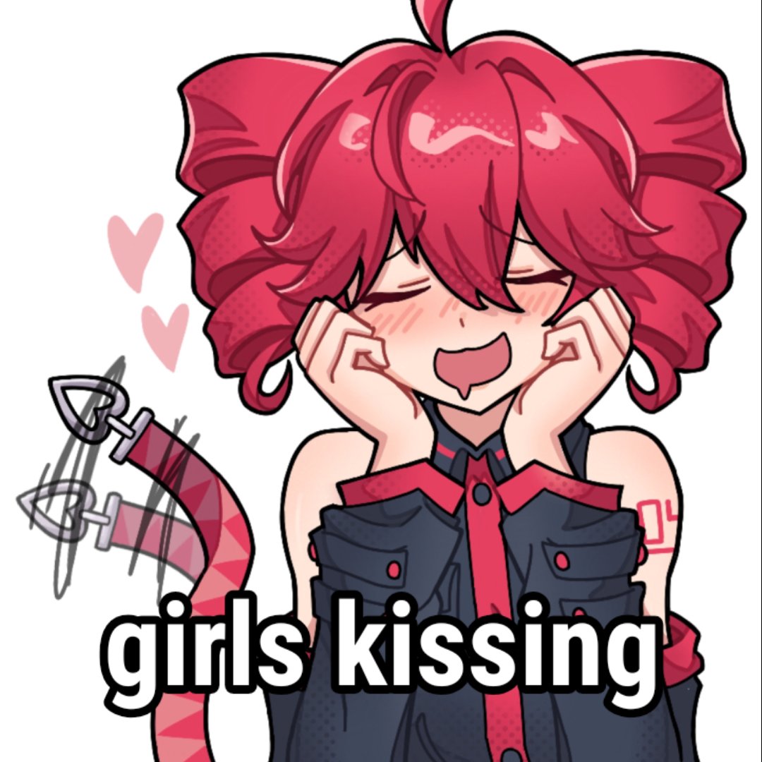 girls kissing &lt;3
#重音テト
