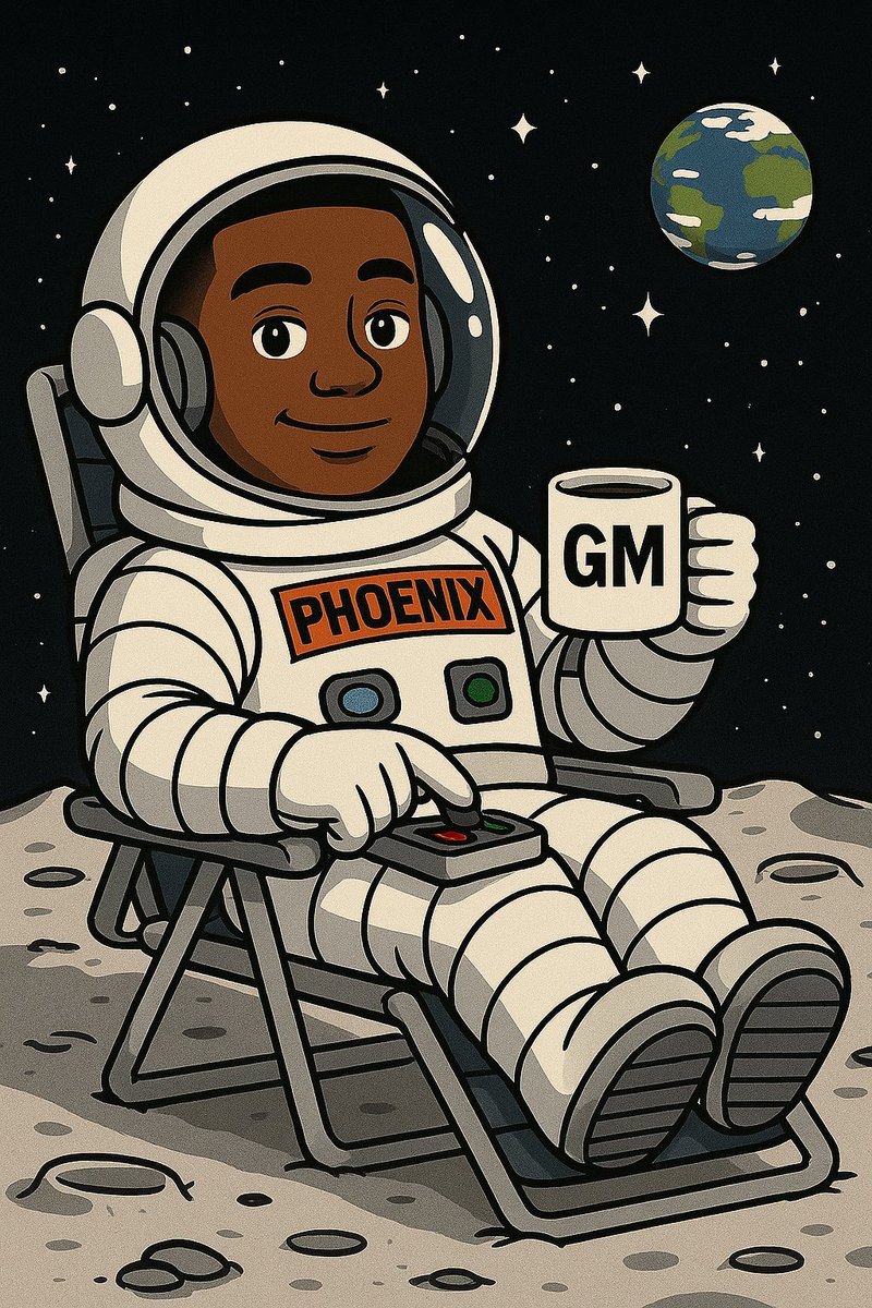 Ph_o_enixx's tweet image. Just another day working from the moon 🌕💻☕  chasing dreams beyond limits. 

Can I get a GM