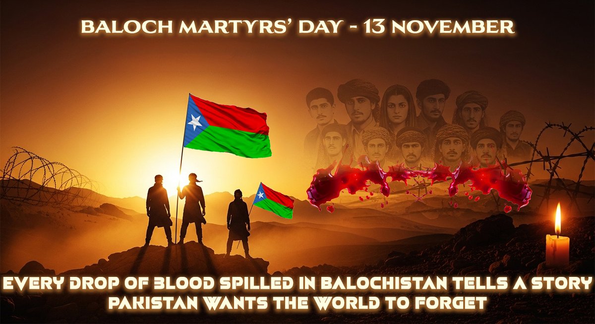 manasbalNNNNNMM's tweet photo. Pakistan wants to erase history but Balochistan writes it again with every martyr’s name. #BalochMartyrsDay #JusticeForBalochistan #RememberTheMartyrs #EndPakOppression https://t.co/2QStunU9zb