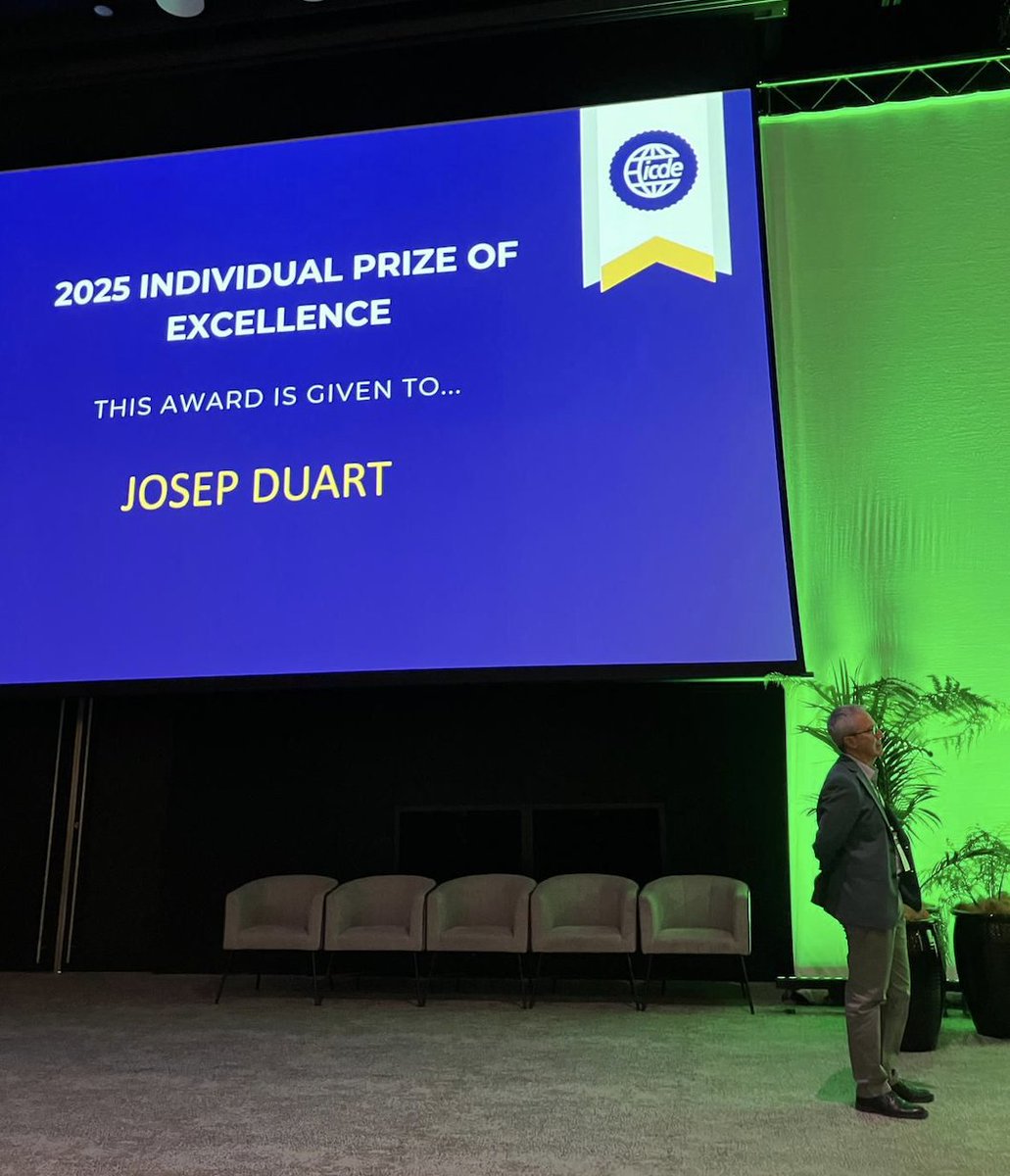 edulabTIC's tweet image. 🏆 #Edulab researcher Dr. @jduart has been awarded with the 2025 #ICDE Prize of Excellence for his contribution to the field of Open, Flexible and Distance Learning 👏

🇳🇿 30th ICDE World Conference 2025 in New Zealand

🔹@UOCpsicoedu @UOCresearchhub @ETHEjournal 

#researchUOC