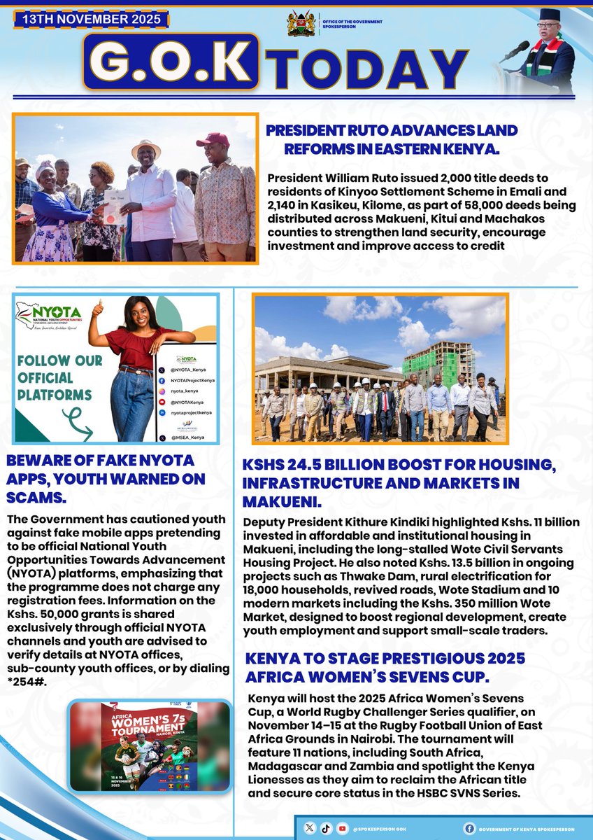 GOK TODAY — 13th November 2025