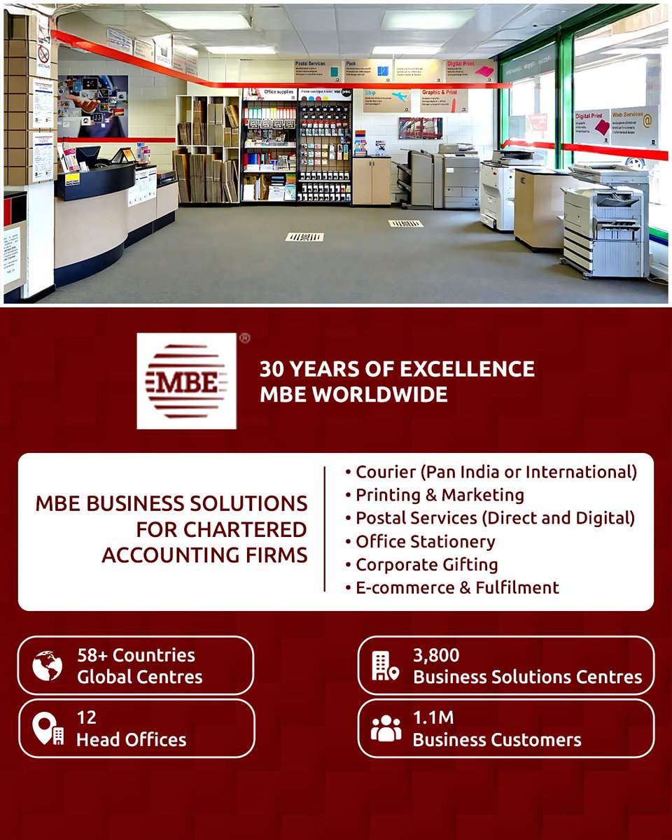 mbe_delhi's tweet image. Delivers end-to-end business support crafted exclusively for Chartered Accountants who lead with precision, performance, and purpose. 🌍✨

.
#MBEIndia #CharteredAccountants #CASolutions #BusinessEfficiency #SmartOfficeSolutions