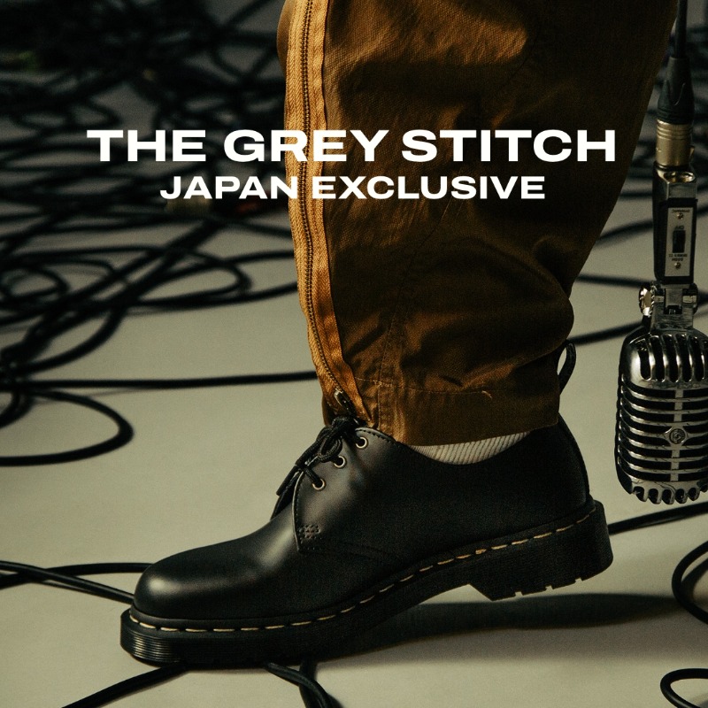 drmartens_japan's tweet photo. SuchmosのYONCEが纏う日本限定GREY STITCHコレクション