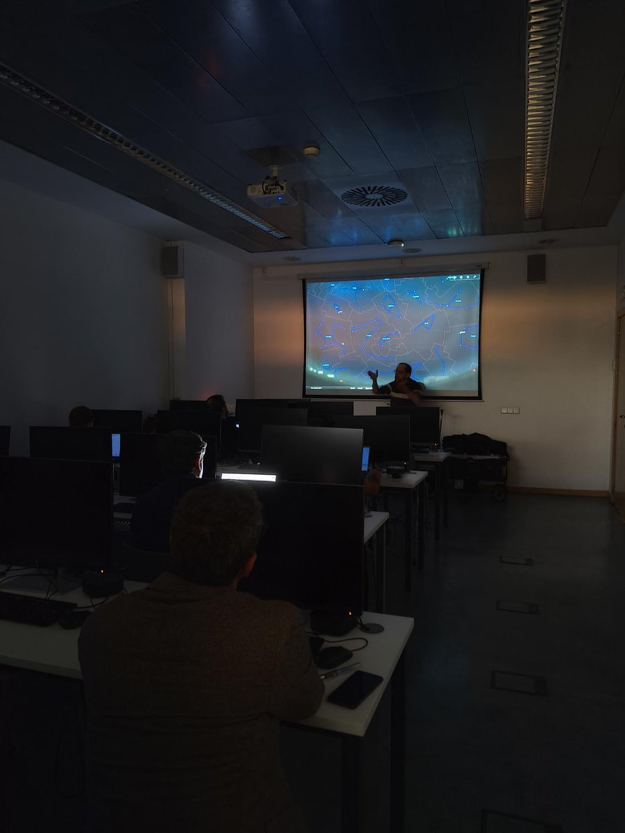 BURJC's tweet photo. Os dejamos unas fotos de la actividad "Taller práctico de Stellarium con telescopio y observación astronómica" que se realizó en la biblioteca del campus de Móstoles. Muchas gracias a @AngelSerranoPhD (PDI de la ETSII) y a Francisco Carreño (PDI de la ESCET) por su colaboración https://t.co/qctk9vcxWG