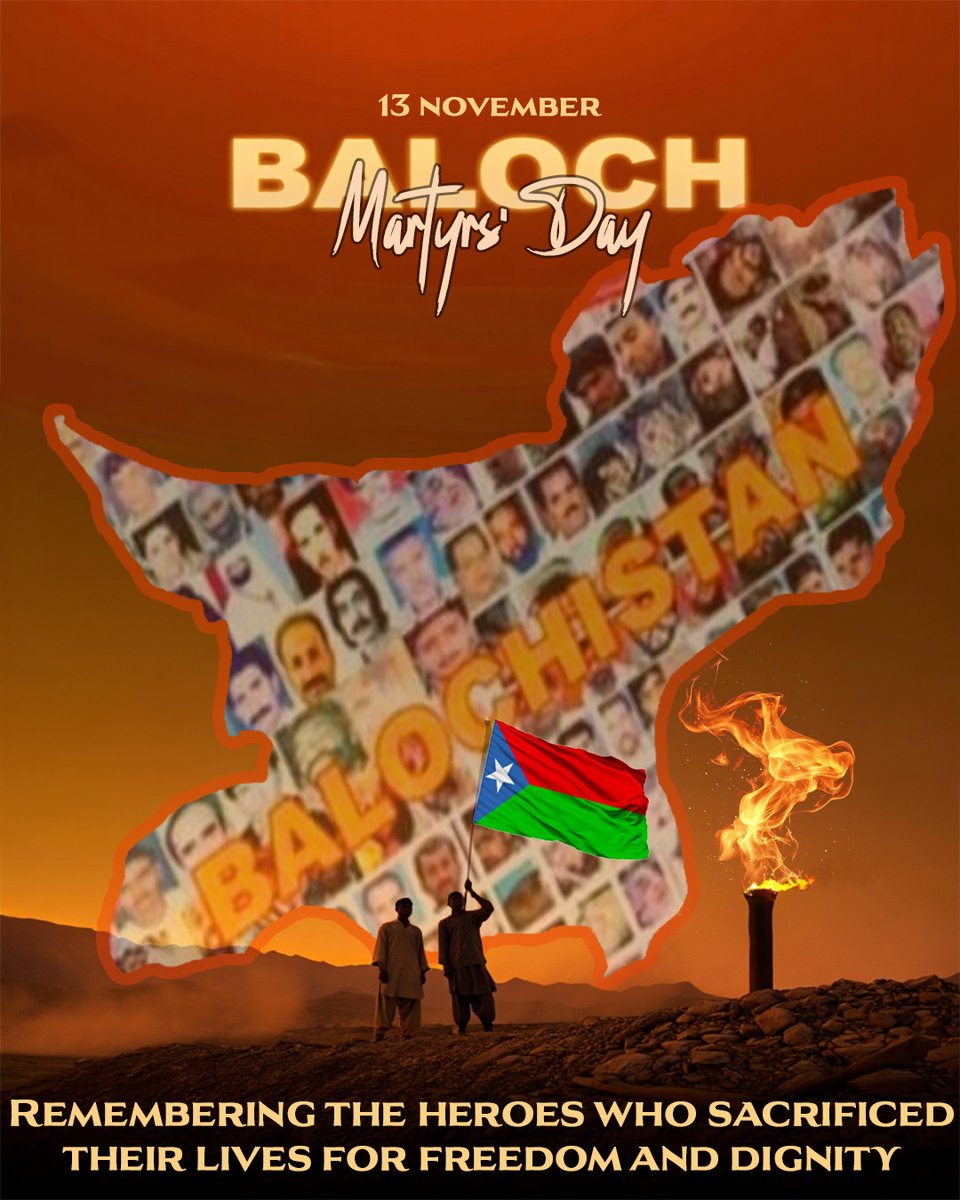 manasbalNNNNNMM's tweet photo. They gave their lives for freedom and dignity. Their sacrifice lights the path of every Baloch soul. #BalochMartyrsDay #JusticeForBalochistan #RememberTheMartyrs #EndPakOppression https://t.co/KlD8JboMVP