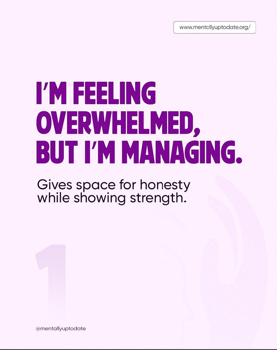 Mentallyup2dat's tweet photo. Tired of saying I’m fine when you’re not really fine😩, try this instead.

#honestconversations
@Mentallyup2dat https://t.co/MvbMzzipA7