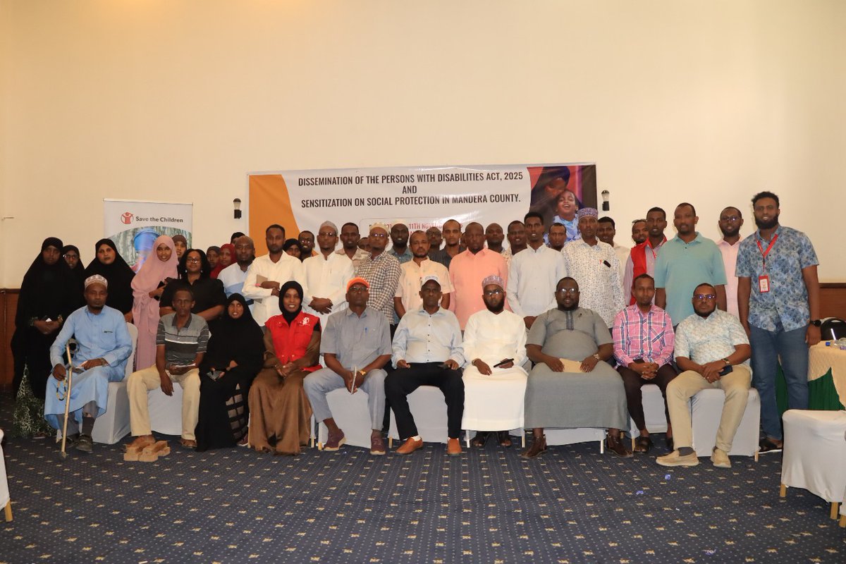 SaveChildren_KE's tweet image. @SaveChildren_KE, through the UKAM-ACCEPT Project, supported the @Mandera_cgvt, @Ncpwds, and the @klrcKE in hosting a two-day forum to disseminate the Persons with Disabilities Act, 2025, and sensitize stakeholders on social protection.

The forum strengthened understanding of…