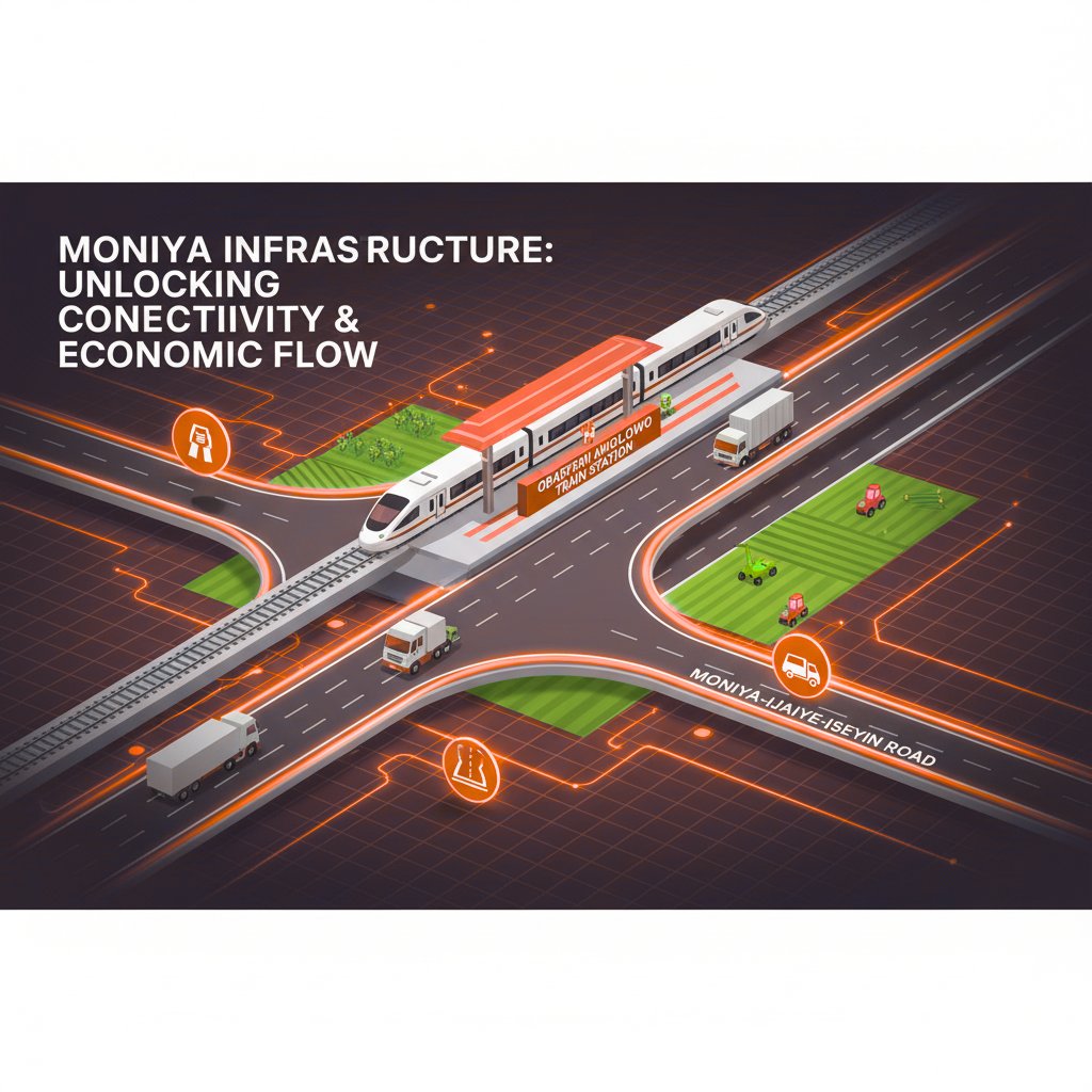 westpoint_ng's tweet photo. MONIYA is surging! 📈

It’s rapidly becoming the 'Ibeju-Lekki of Ibadan' due to massive infrastructure:

🚂 Train Station Hub

⚓️ Inland Dry Port

🛣️ Key road connectivity (Iseyin, Lagos) https://t.co/pmI7hMcdOh