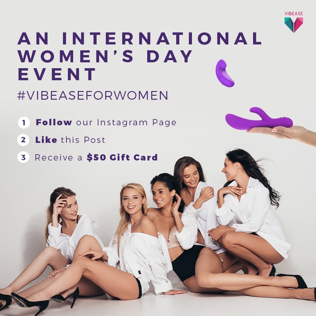 At Vibease, we're all for WOMEN. This international Women's Month, we're giving away $50 GIFT CARDS to show our love and appreciation to all the beautiful and amazing women out there! 💜💜💜
