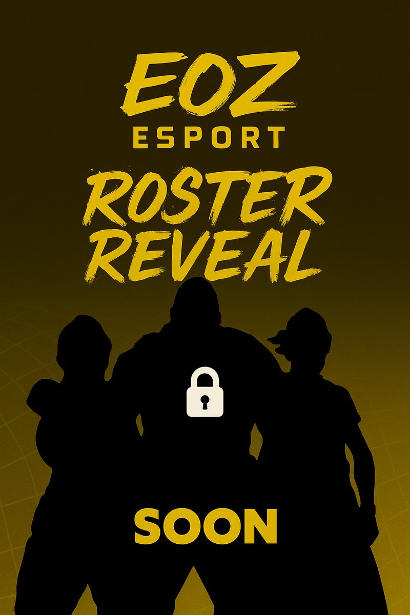 EOZesport's tweet photo. 🔥 EOZ eSport Roster Reveal Soon🔥

L’attente touche à sa fin… 👀

Préparez-vous à découvrir la nouvelle ère de EOZ ⚡

#EOZWIN🖤💛 https://t.co/y2SwBYyQxo