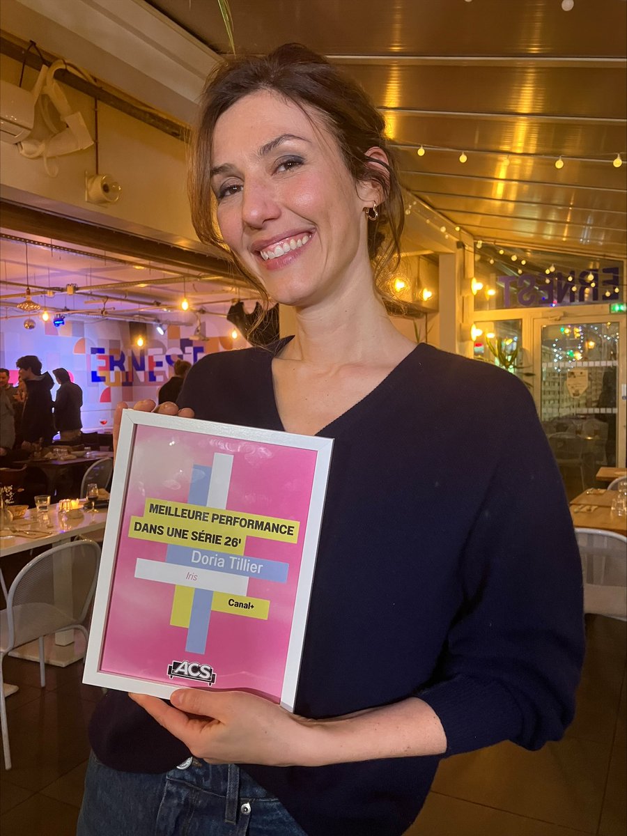 canalplusgroupe's tweet image. ✨Félicitations à Doria Tillier qui a remporté hier soir le Prix de la Meilleure performance dans une série de 26&apos; à la cérémonie de l&apos;ACS pour son rôle dans IRIS, une Création Décalée CANAL+.

IRIS, disponible seulement sur CANAL+.