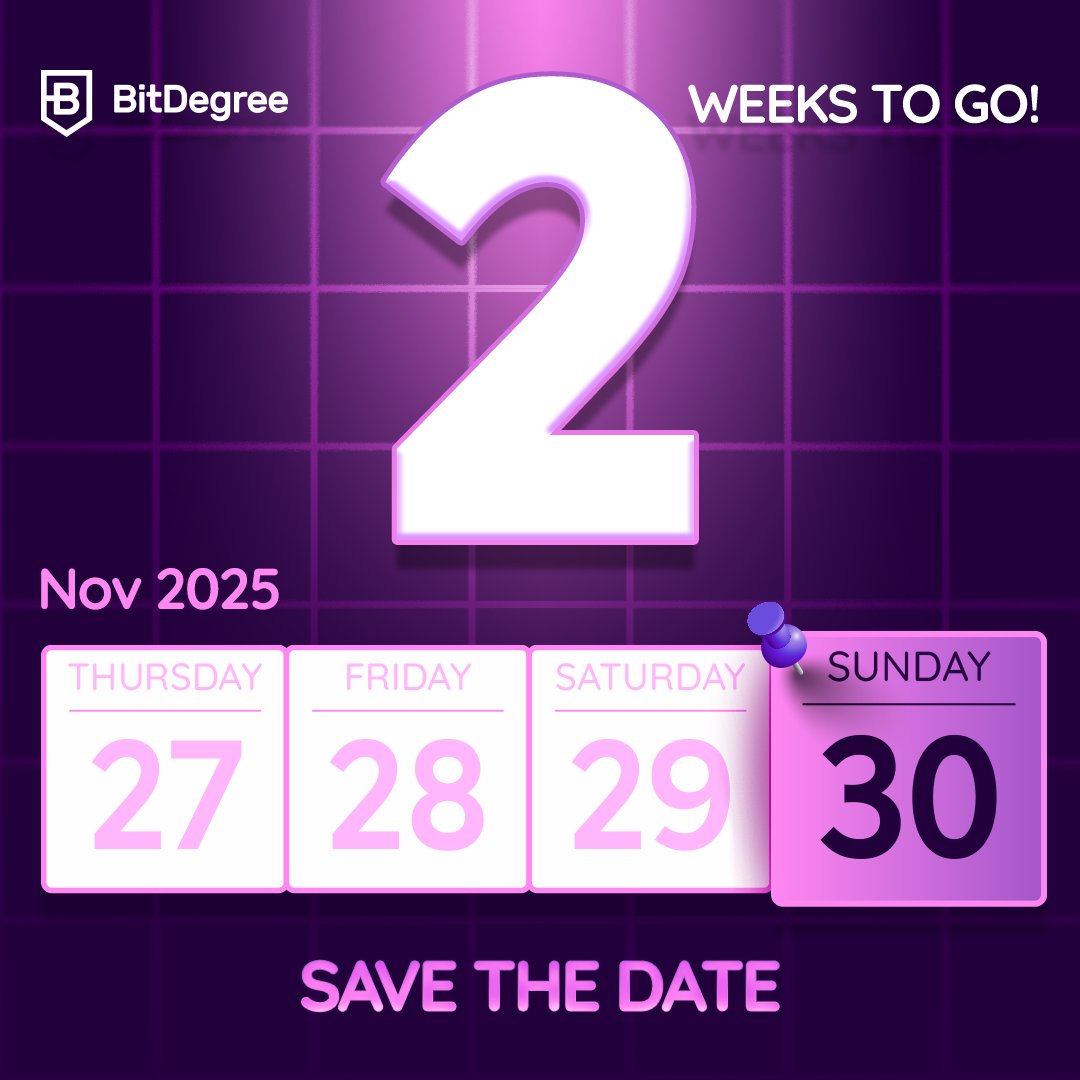 BitDegree's tweet image. Heads up, fam - Season 8 is wrapping up in just over 2 weeks.

If you want your leaderboard spot to hold… or climb… this. is. the. moment.

Finish strong 🔥