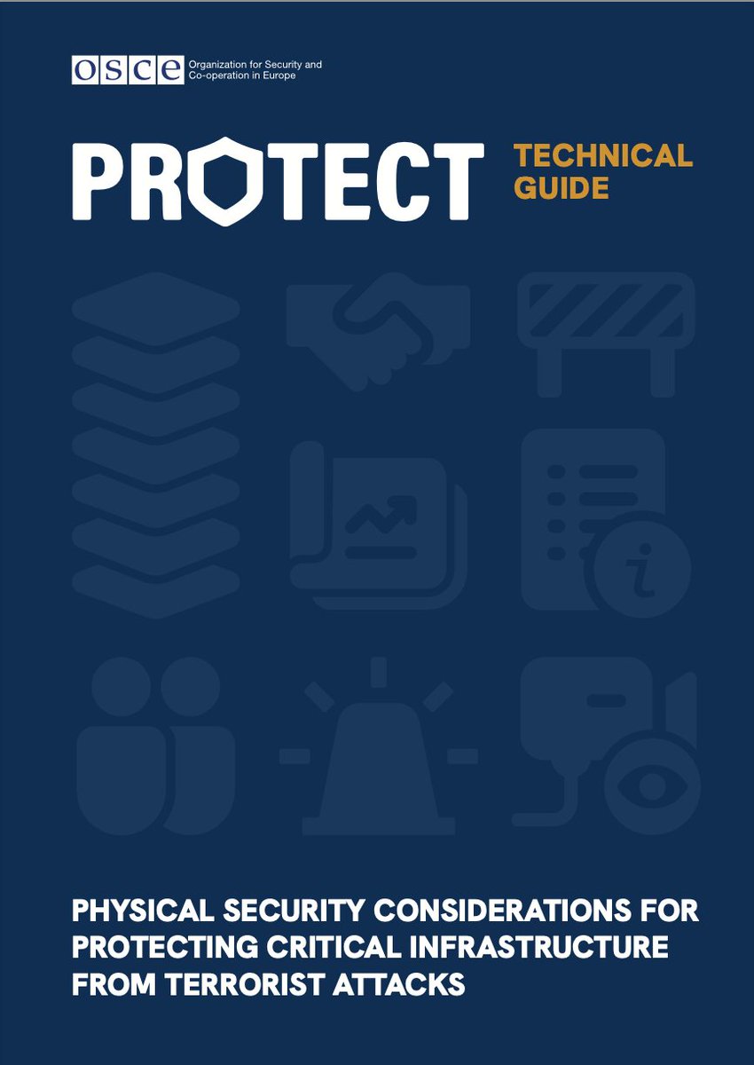🛡️When we protect infrastructure from terrorist attacks, we help protect people.

This new Guide will help decisionmakers set up effective security systems to protect critical sites, like power grids, transport, water systems &amp; more.

📘Read more 👉 bit.ly/3WK6Jku