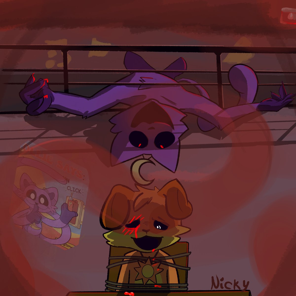 SpiritFoxKusu's tweet image. Romantic date idea, i pop one of your eyes out for each lie a hear... JK

#SmilingCritters #catnap #dogday