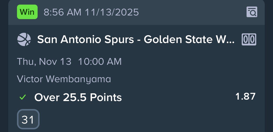 SAMURAIBETS7's tweet image. 11/12 🏀NBA 3-1💰

✅Aaron Gordon Over 14.5 Points🪜
✅Wembanyama Over 25.5 Points
✅Myles Turner Over 15.5 Points
🗑️New York Knicks -5.5