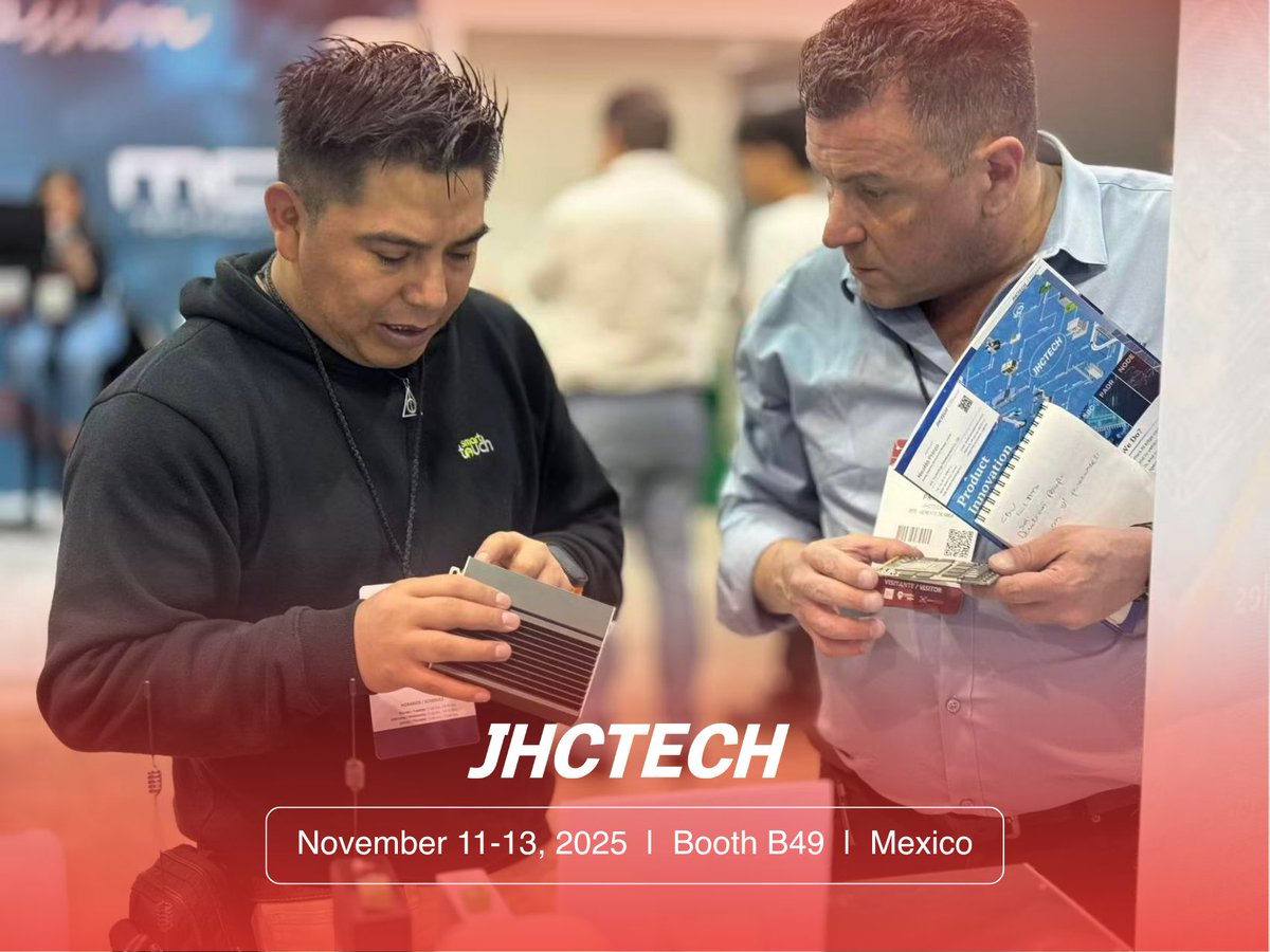 JHC_Technology's tweet image. 📍 Industrial Transformation Mexico (#ITM) 2025

🗓️November 11-13
Booth B49 is still bustling with activity 🔥
JHCTECH&apos;s overseas expansion continues unabated 😎

We look forward to your visit.

#IPC #AI #Edgecomputer #robot #SmartIndustry #IndustrialAutomation #AIIndustry