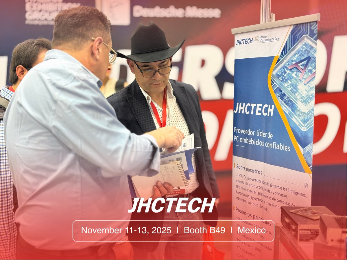 JHC_Technology's tweet image. 📍 Industrial Transformation Mexico (#ITM) 2025

🗓️November 11-13
Booth B49 is still bustling with activity 🔥
JHCTECH&apos;s overseas expansion continues unabated 😎

We look forward to your visit.

#IPC #AI #Edgecomputer #robot #SmartIndustry #IndustrialAutomation #AIIndustry