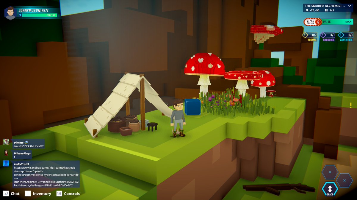 Found the tent in the Alchemist Chaos! <a href="/TheSandboxGame/">The Sandbox</a>  tsbga.me/TheSandbox