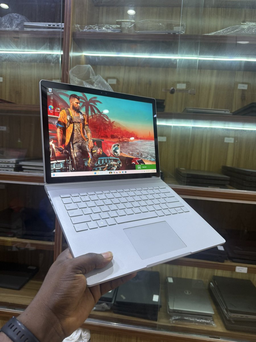 gospel_harmony's tweet photo. American used 
Microsoft surface Book 1
16gb ram
512 ssd
Core i7
6th gen
Touch screen 
3.5k display screen 
Detachable screen 
1gb Nvidia dedicated graphics 
Keyboard light 
Comes with charger 

Price -: 430k 

Please id this make it to your TL
Kindly help me retweet 
God bless you