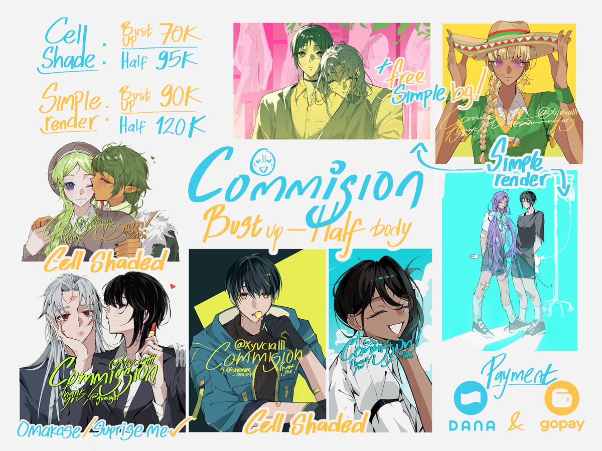 xyvcialll's tweet image. Hi! I&apos;m opening local 🇮🇩 commission (0/4 slots available) 
✉️ Feel free to DM me ^^
Comms track and more samples: trello.com/b/ThbFQYeI/com…

⬇️ Pls read the reply and TOS below
#commision #commisionsopen