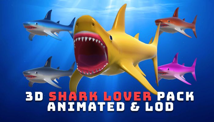 gameresources's tweet image. Sharks 3D -🦈

Five colorful animated sharks ideal for underwater or ocean-themed games. 🌊

A pack of 5 animated sharks in vibrant colors, featuring 6 smooth animation styles. 🛟

gamedevmarket.net/asset/3d-shark… 

#indiegame #gamedev #indiegamedev #indiedev #gamedeveloper #gamedevlife…
