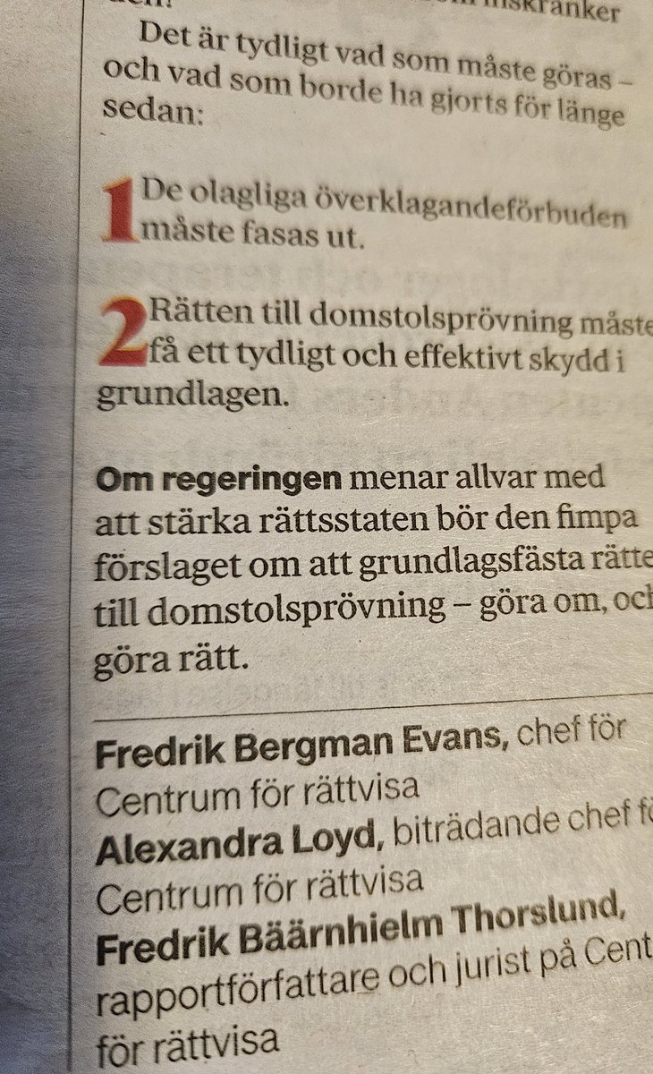 Det är viktigt att få möjlighet att överklaga myndighetsbeslut. Att det inte ännu finns är en skam för svensk lag och svensk riksdag.