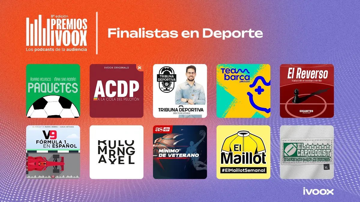 Un año más este podcast es finalista de los #PremiosiVoox en la categoría de Deporte gracias a vuestro apoyo 🫶🏻

Y sigue siendo genial ver dos de ciclismo en esta lista. 😈🔪 <a href="/ElMaillot_/">El Maillot</a>