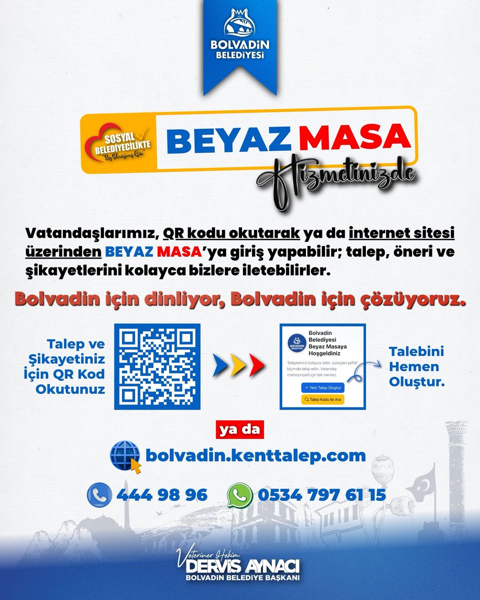 Bolvadin için dinliyor, Bolvadin için çözüyoruz.

#beyazmasa #hizmetinizde #bolvadin #sosyalbelediyecilikte #sözverdiğimizgibi