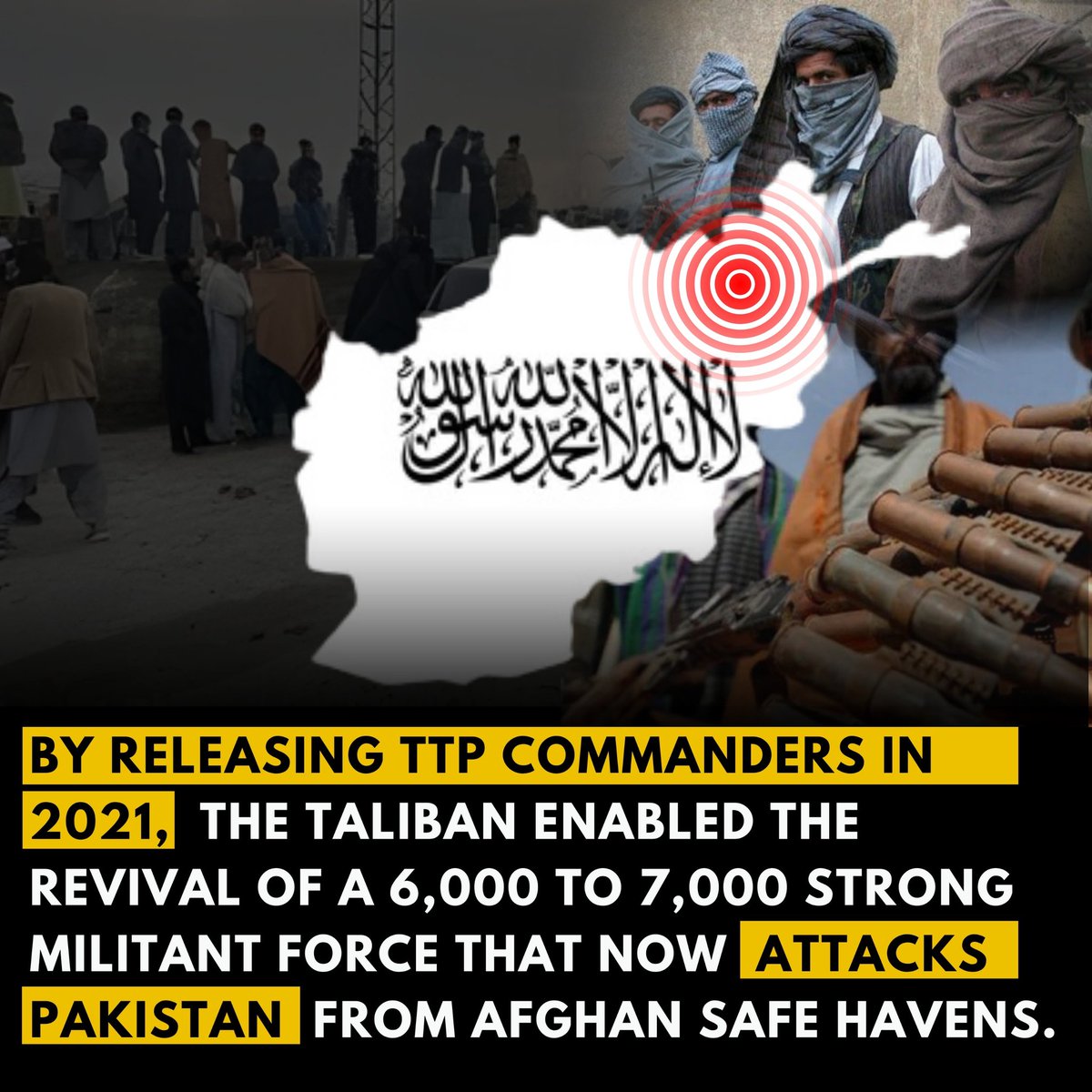 LabDiscourse's tweet image. Since 2021, Taliban-led Afghanistan has become the largest exporter of terrorism to Pakistan  exposing the true face behind “neighborly ties.”
#เขมจิราต้องรอดseries
#AfghanTerrorExport #PakistanSecurity #TTPThreat
