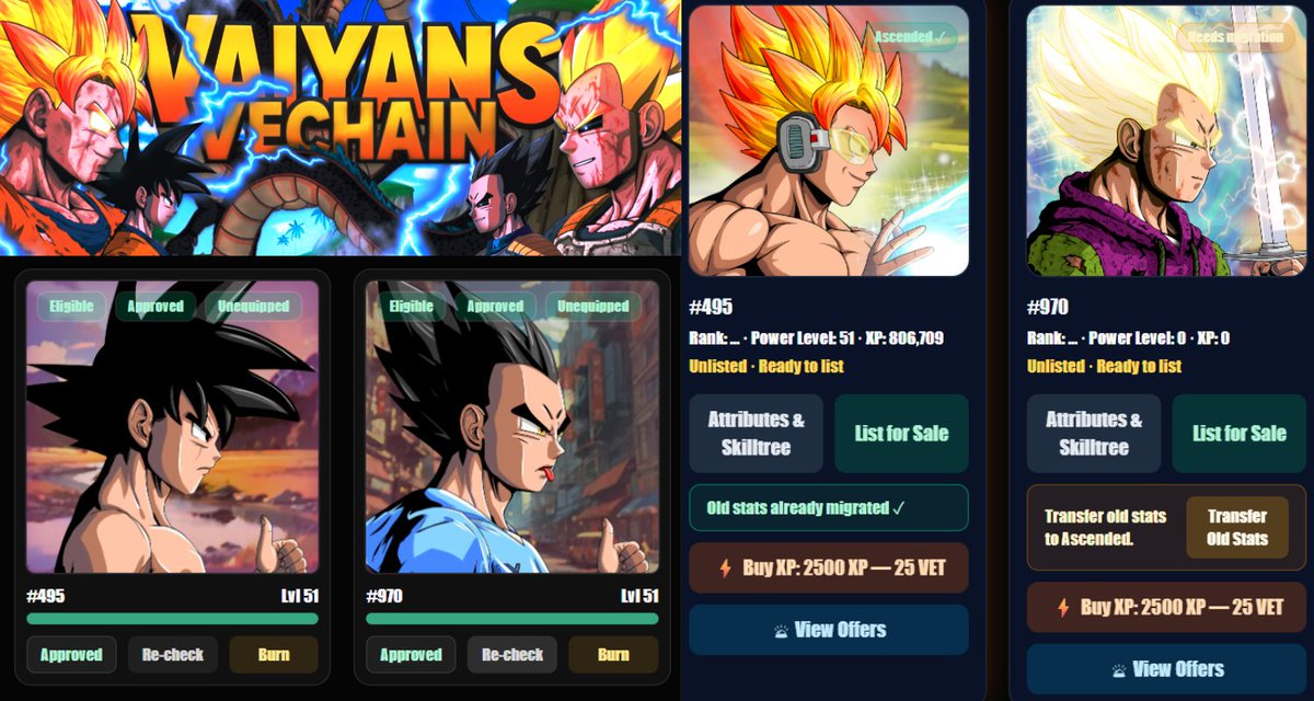 🔥 ELITE ASCENSION UNLOCKED 🔥

 Warriors of <a href="/VaiyansWorld/">Vaiyans World</a>

ARE YOU READY TO AWAKEN THE SUPER WARRIOR WITHIN?

HIT LEVEL 50 AND ASCEND TO SV SUPER VAIYAN POWER-UP 🔥 

More staking rewards 
More XP earning 

Follow the thread down bellow 👇
1/5🧵