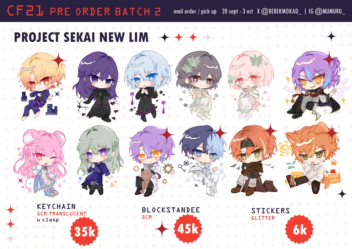 bebekmokad_'s tweet image. RTs are Highly appreciated! ♡

Ots catalogue + trade🪽

✦ project sekai - link click - honkai star rail - yohaji - alien stage - flins
(pls abisin gw ada 170+ trade) 
✦ O-08 both days! No booking

(Disini poto katalokny iak) 

#cf21 #comifuro21
#comifuro21catalogue
(1/3)