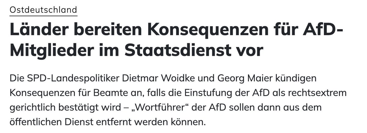 Was passiert, wenn ein 18 Jähriger bei der Musterung sagt, er ist AfD Mitglied oder AfD nah?
