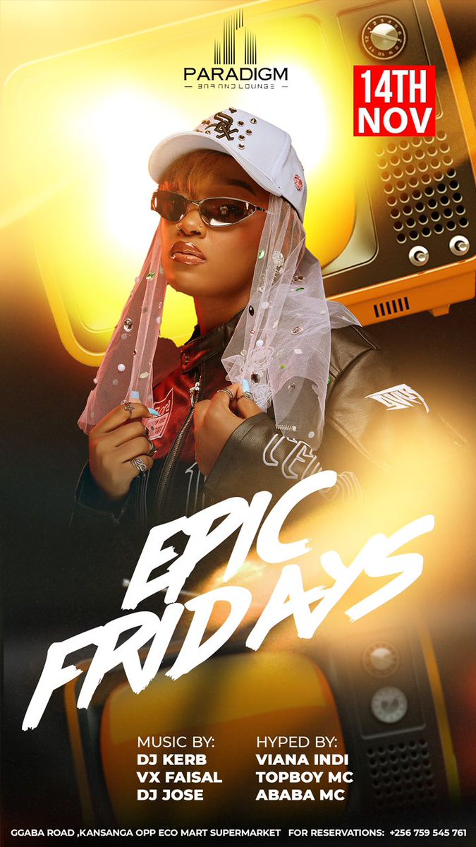 nimipamela0's tweet image. Kampala, are you ready to go all in tomorrow night?

The beats are hot, the crowd’s electric, and the vibe? 100% unforgettable.
Pull up and make your Friday legendary @Paradigmkla
#ParadigmEpicFriday #ParadigmKla