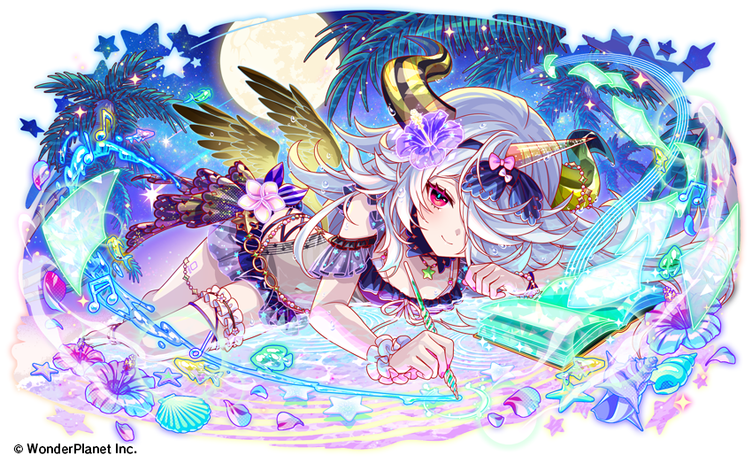 「【お仕事告知】ワンダープラネット株式会社様『クラッシュフィーバー』にて「想渚の夏」|三瀬ゆづき❤️💙のイラスト
