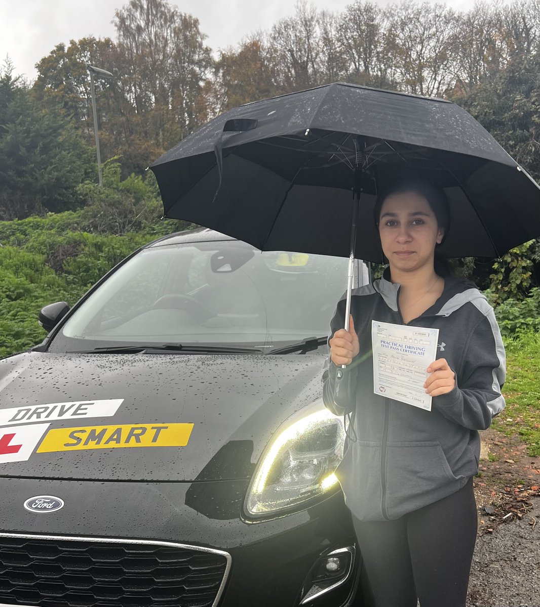 surreydriving's tweet photo. Congratulations to Surrey Driving Force pupil Phoebe Bantleman from her driving instructor Vince, Phoebe passed her driving test at the Chertsey DTC on Monday 10th November 2025. Once again, well done from all the team at SDF https://t.co/FgkdRUNUc2