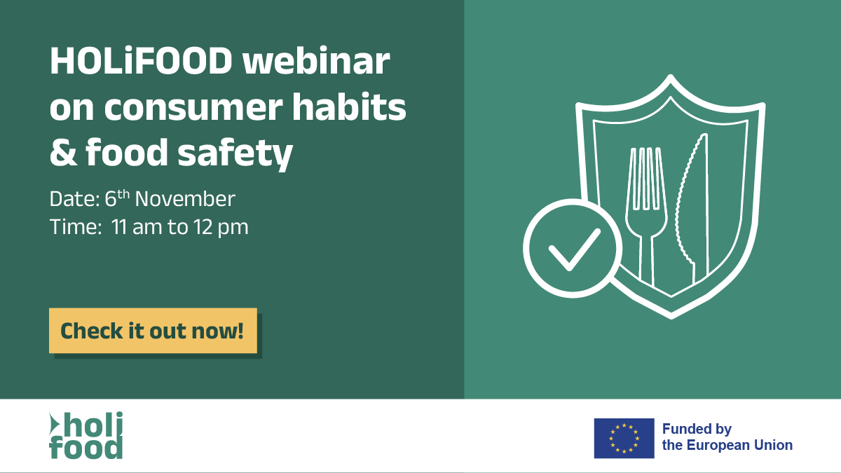 SciFoodHealth's tweet photo. The #HOLiFOODproject hosted an insightful webinar on #FoodSafety challenges and its impact globally and on consumers.
Watch the webinar π
https://t.co/WKdACKQrR6 https://t.co/HTfkHCQigO