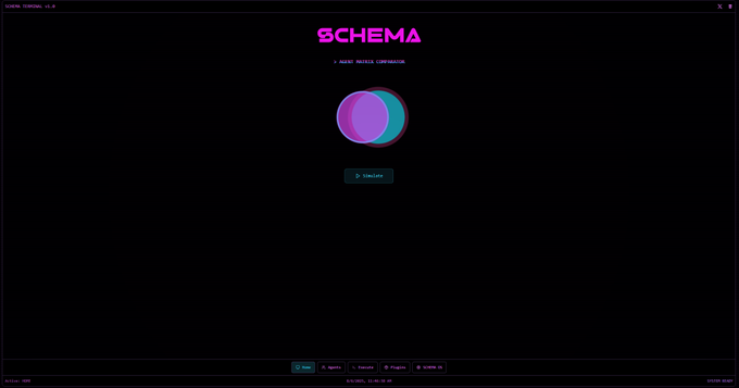 AgentSchema's tweet image. We are proud to unveil SchemaOS, an advanced system for modeling and analyzing agent interactions  

SchemaOS provides:
- A core engine for processing agentic matrices  
- Real-time analysis of multi-agent systems  
- Semantic natural language processing for agent communication
