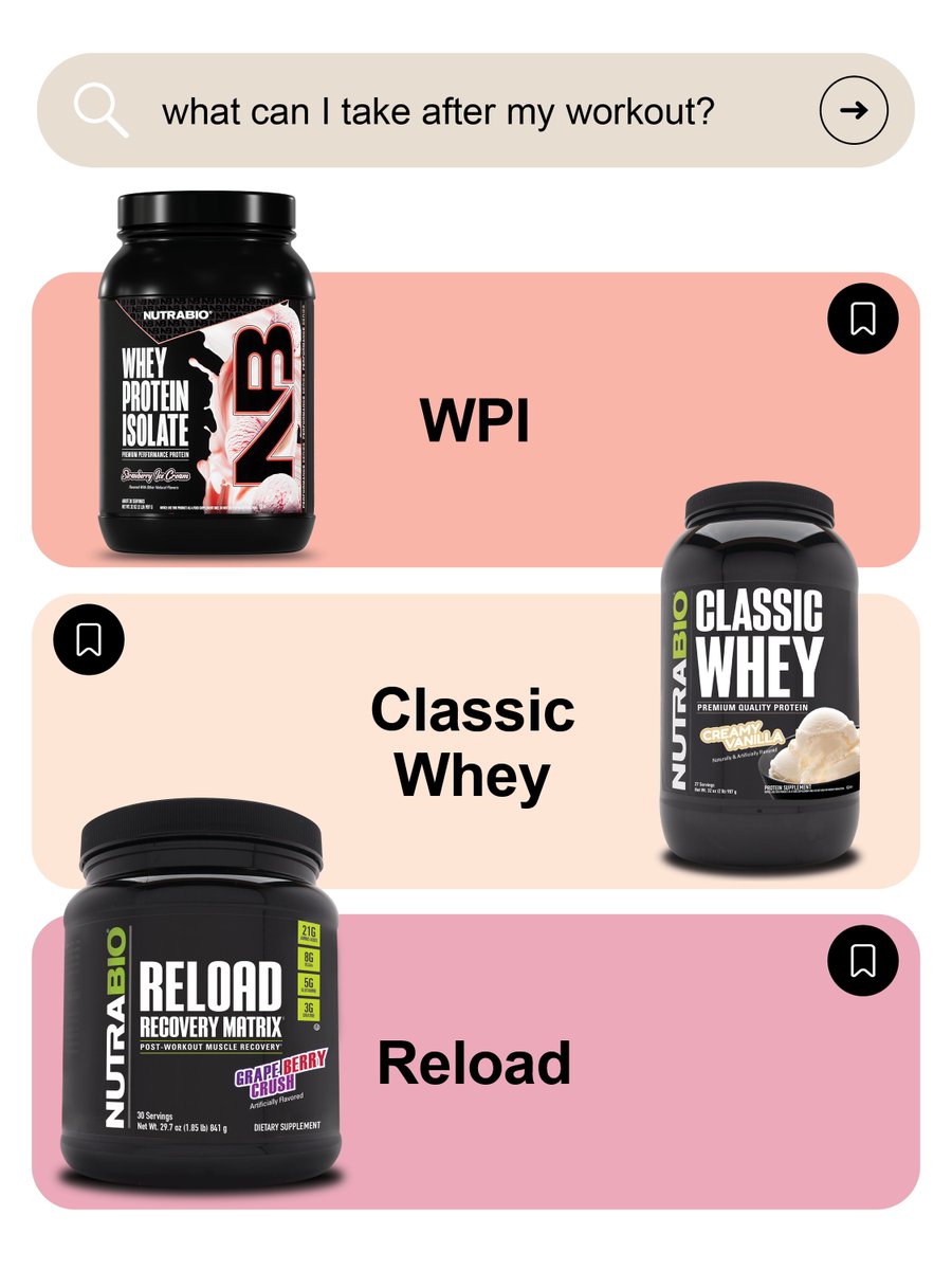 NutraBio's tweet image. Which one are you picking after your workout?

#intraworkout #supplementquestions #supplement #whattotake #protein