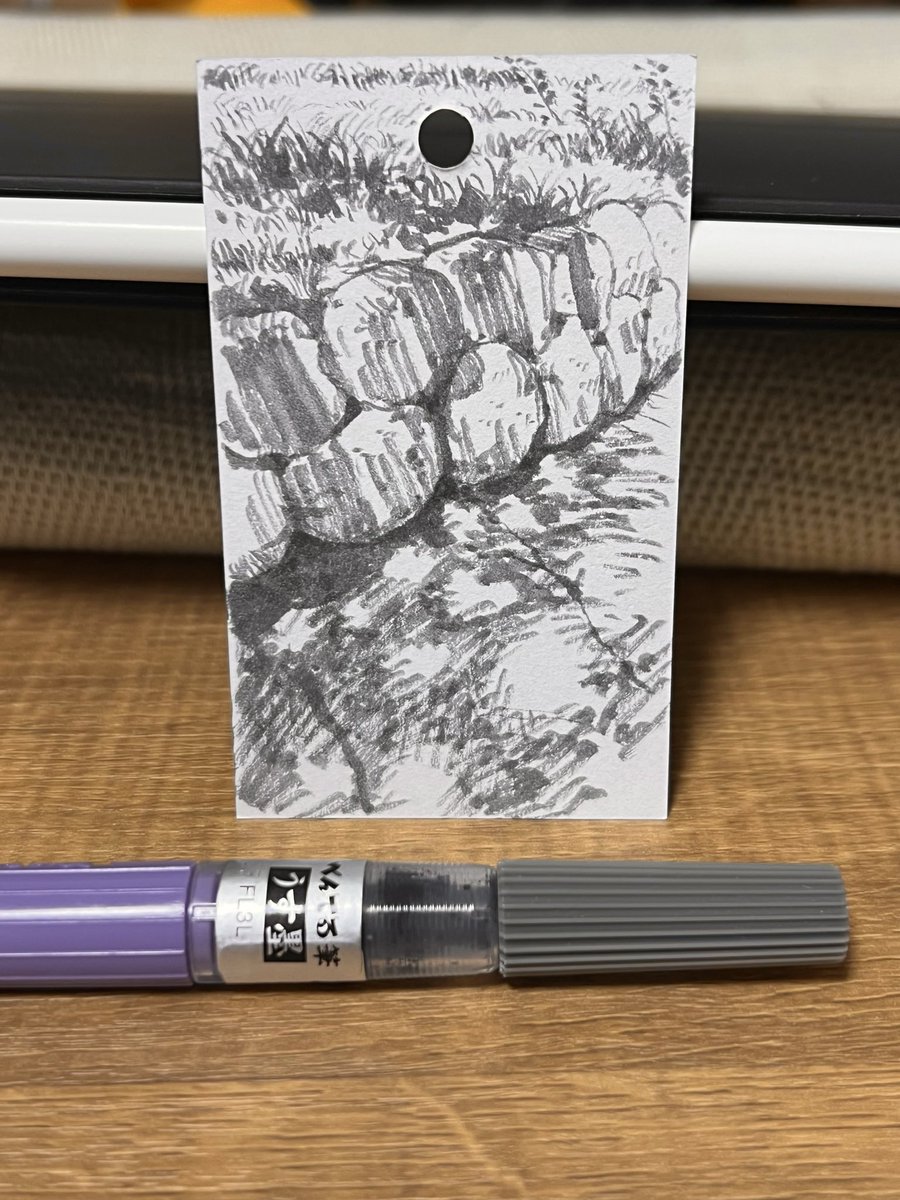 simodasketch's tweet image. うす墨。鉛筆に似た濃淡を出せるから色々描ける！