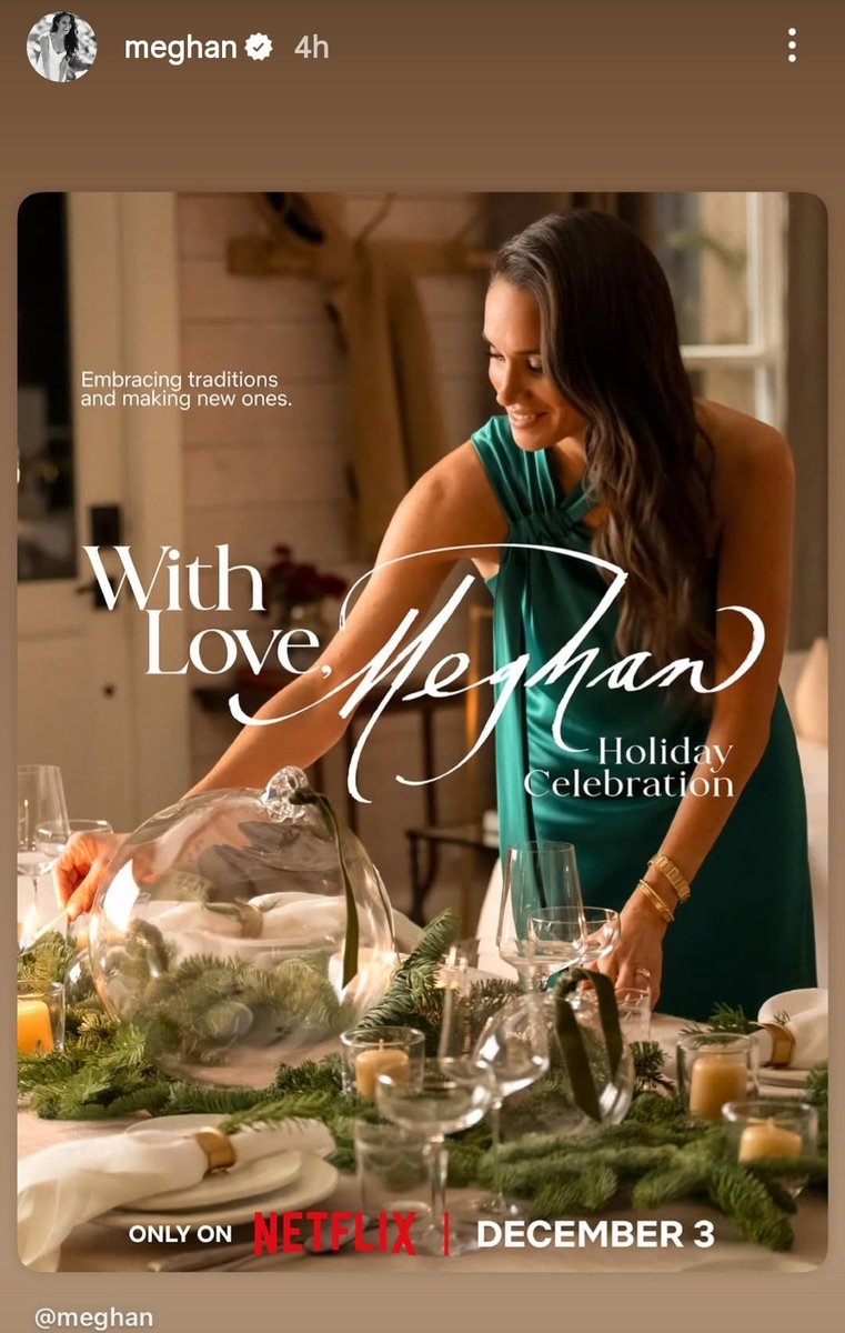 NSome1ne's tweet photo. I can't wait!
#Meghans, With Love holiday special will be releasedl on December 3.
"#MasakaKids: A Rhythm Within," produced by #ArchewellStudios, with executive producers #PrinceHarry and #Meghan, will premiere on #Netflix on December 9.
#HarryAndMeghan
#WithLoveMeghan https://t.co/lw5ZG7qZRQ