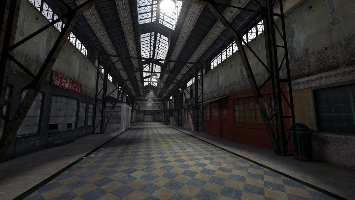 ChiefSmokey1's tweet image. Quick revamp of hall_01 from the HL2 leak #halflife #valve #source #modding #indiedev