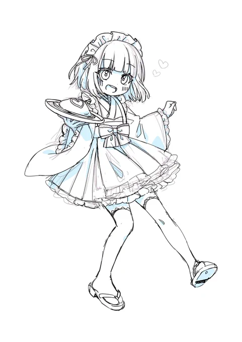 これは構図がつまらないのでボツにした和メイド妖夢